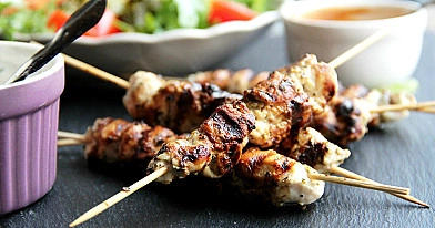 Греческий шашлык из курицы - Chicken souvlaki