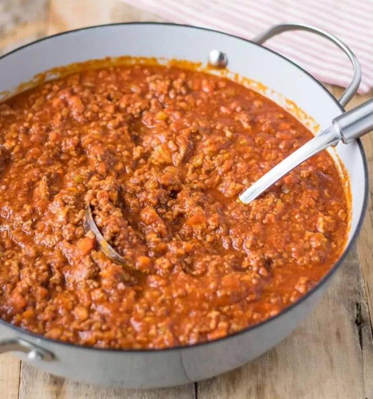 Соус для пасты Болоньезе (Bolognese) и паста с мясным фаршем "Tagliatelle al ragu"